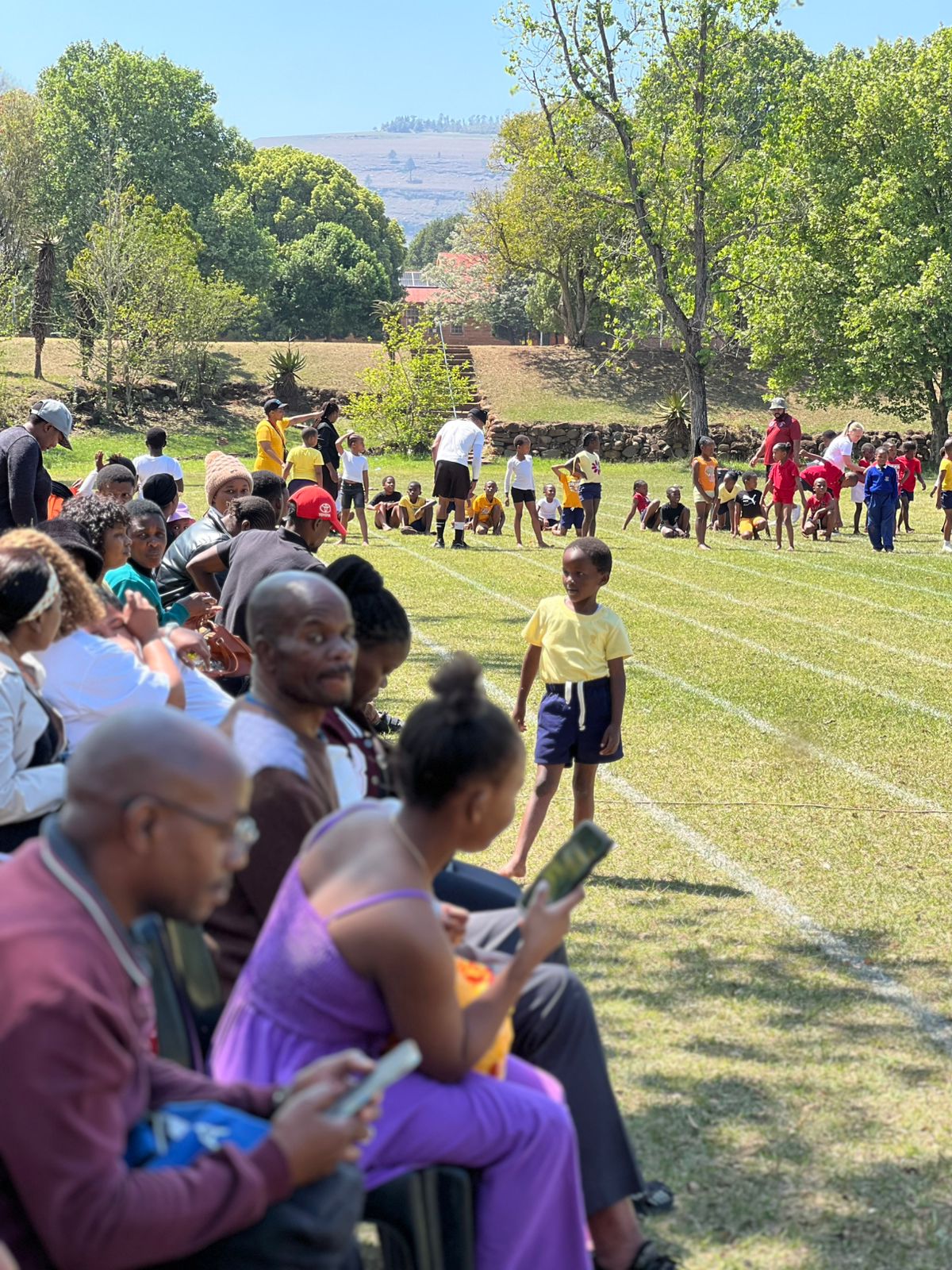 Cheetahs house team athletics celebration at Laerskool Paulpietersburg